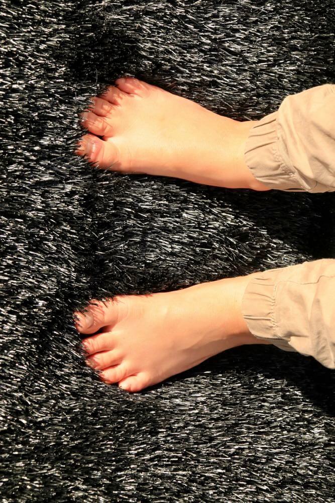 Turf Doormat, Semi Circle black