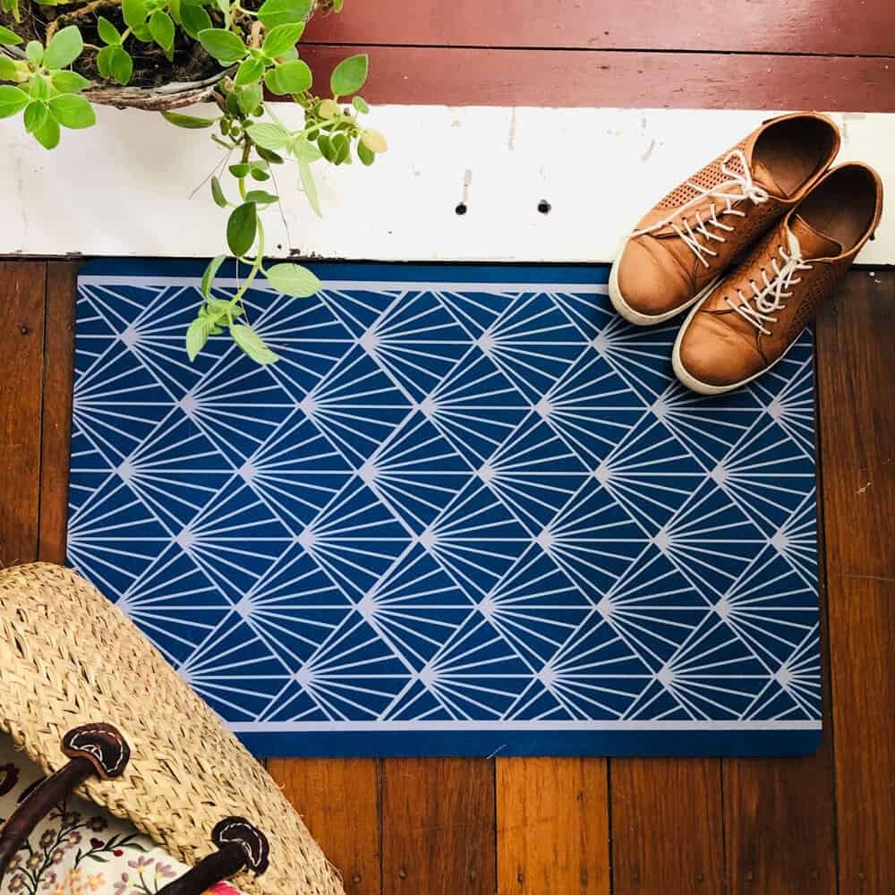 Recycled Rubber Door Mat in London design