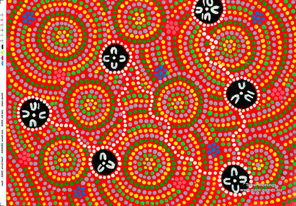 Indigenous Art Rubber Play Mats Dot Art