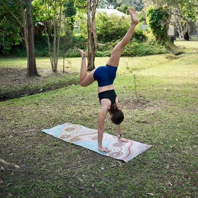 Yoga and Pilates Mat Soft Flow Mat Ecofriendly  Sky Blue