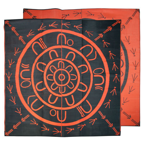 Indigenous Mats Set of 8 Australian Design Recycled Mats