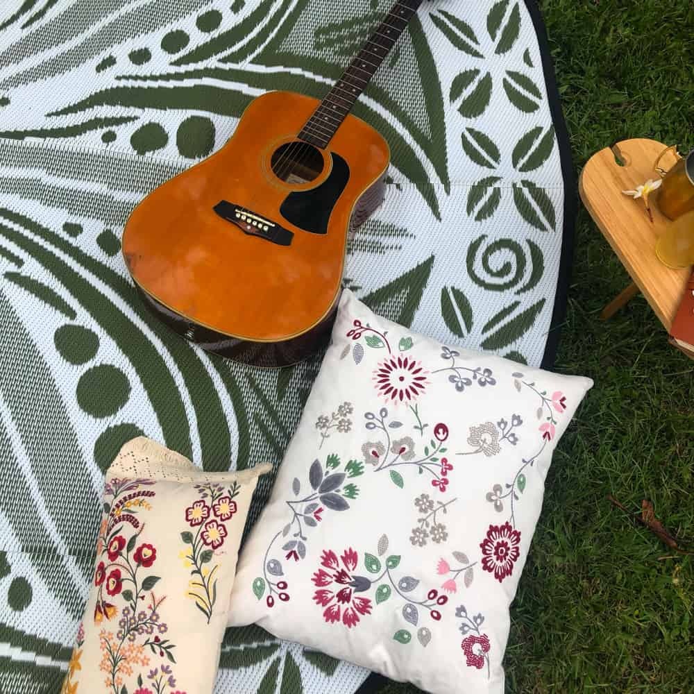 Recycled Plastic Mat Rumpus Design in Olive Green