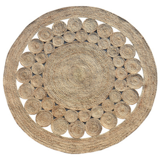 Jute Rug Indian Floor Rug Natural Look Recycled Mats