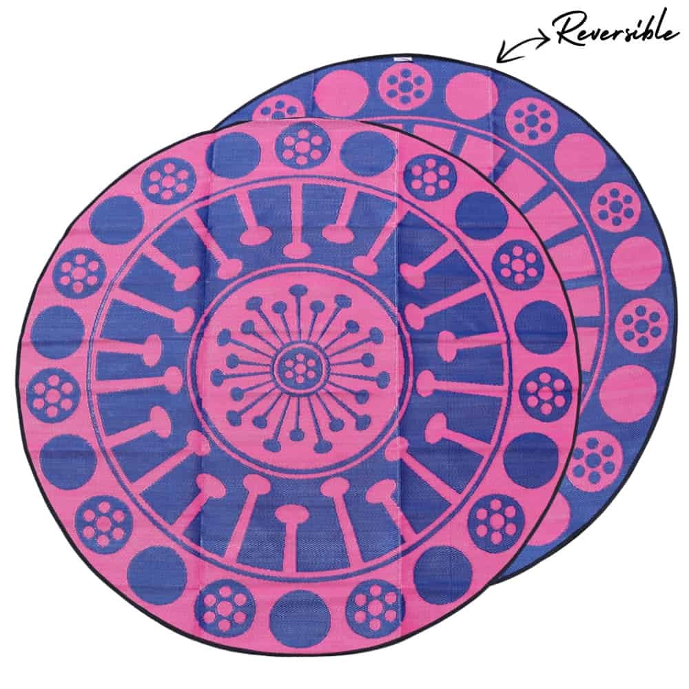 Eucalyptus Flower Aboriginal Mat Blue Classroom Mat Recycled Mats