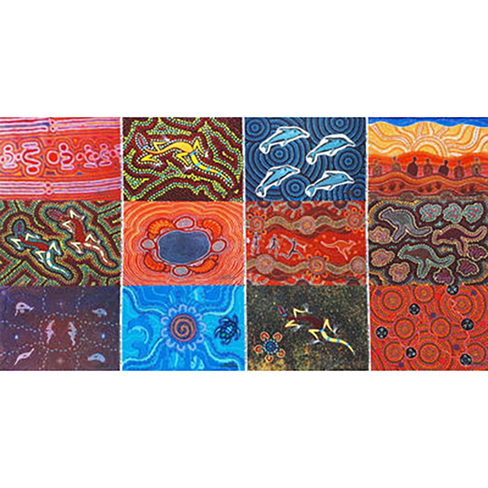 Indigenous Art Rubber Play Mats Dot Art