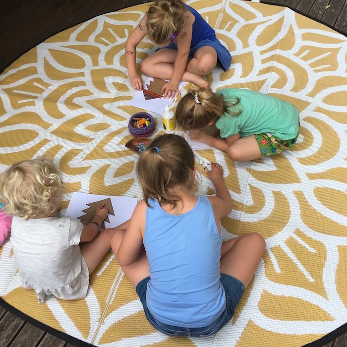 floor mats for kids - mandala