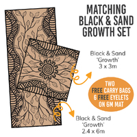 Black & Sand Growth Mat Set