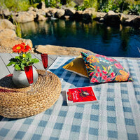 Bluebird Gingham Mat 1.8X1.8M