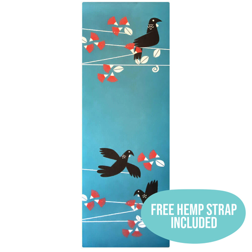 Yoga Mat, Pohutukawa & Tui 