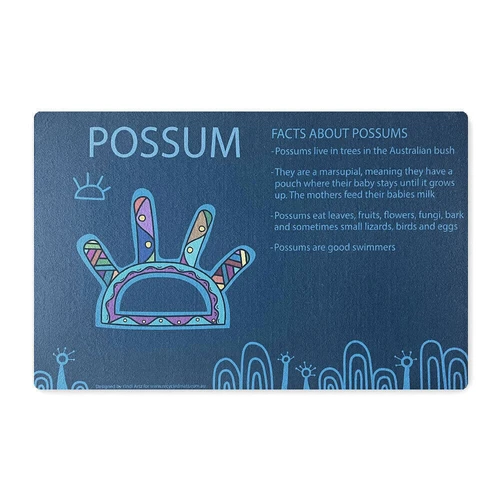 Dreamtime Mat - Possum 0.45 x 0.7m Dreamtime Mat - Possum 0.45 x 0.7m image