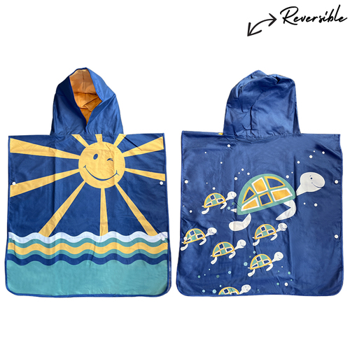 Turtle Kids Poncho 2-7 Years