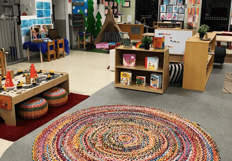 The Perfect Rainbow Rug for Circle Time in the Classroom
