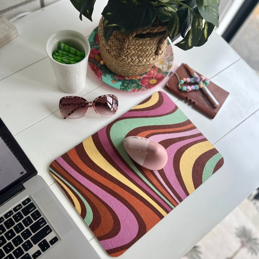Retro Swirl Mousepad
