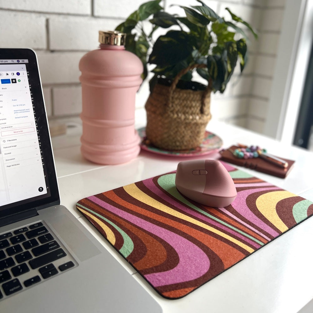 Retro Swirl Mousepad