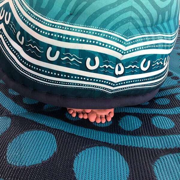 Garrima Mat 3m - Teal/Navy