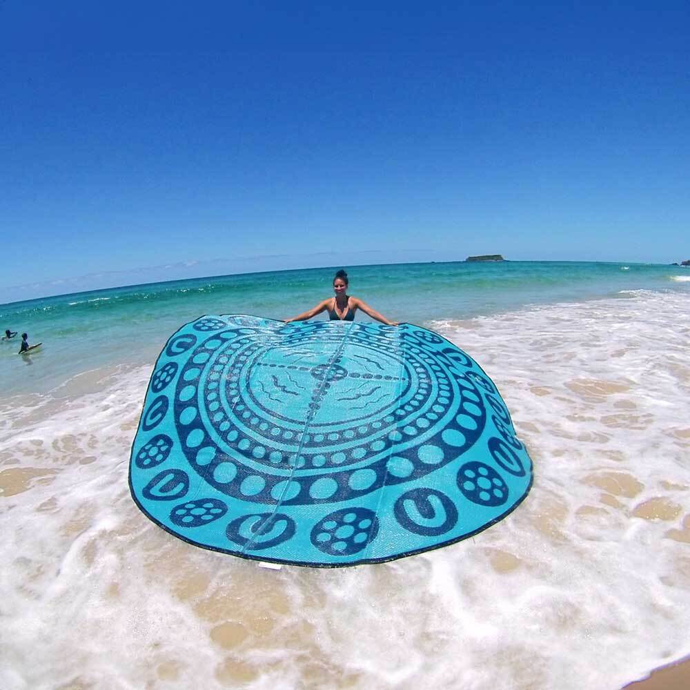 Garrima Mat 3m - Teal/Navy