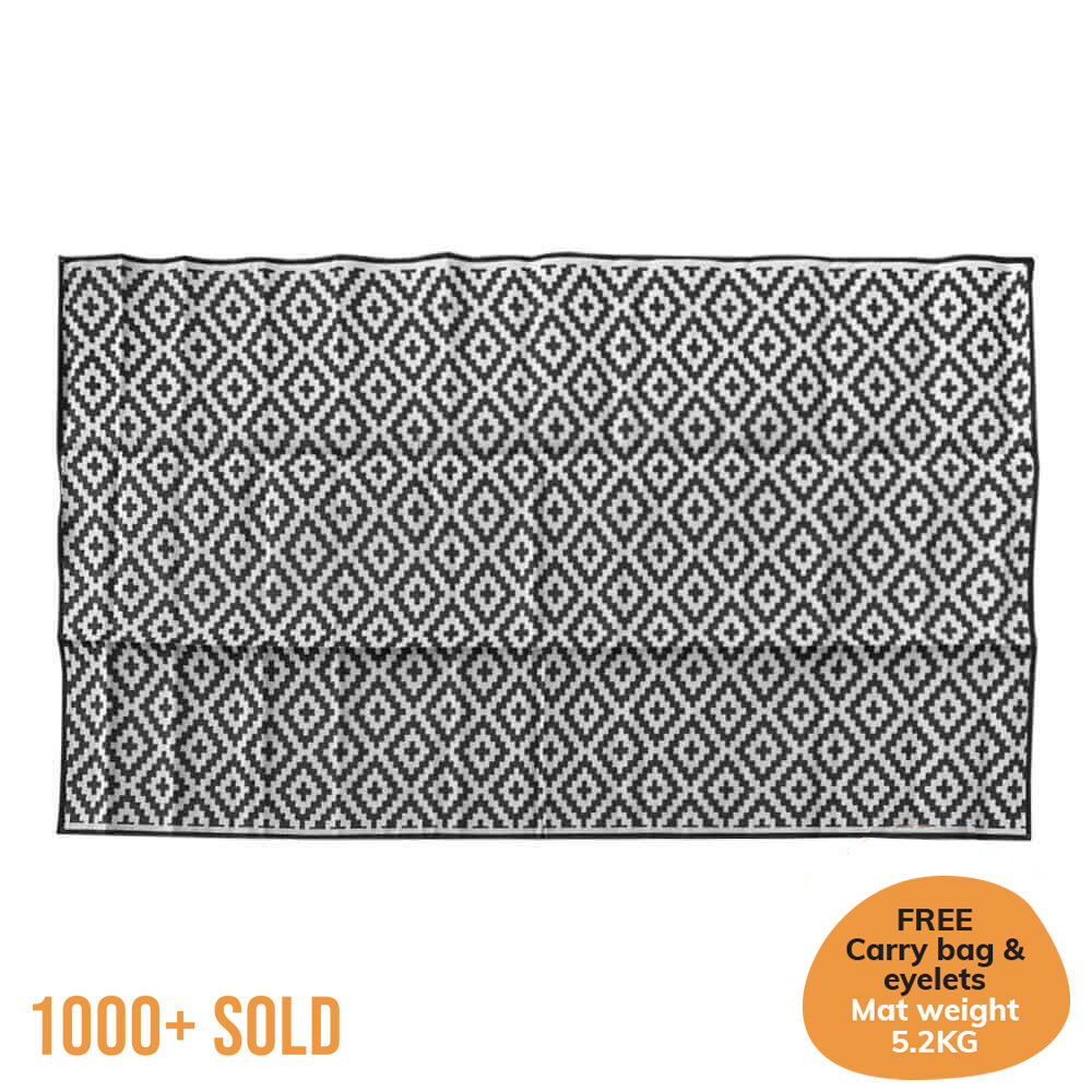 Diamond Mat - Black/Grey