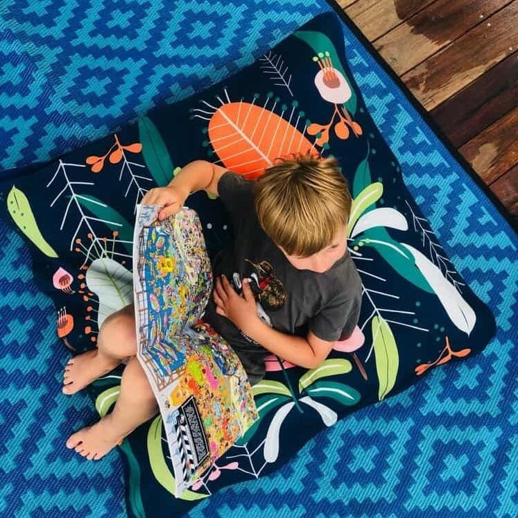 Diamond Mat 4m x 2.4m - Teal/Blue
