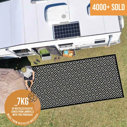 Diamond Mat Set - Black/Grey