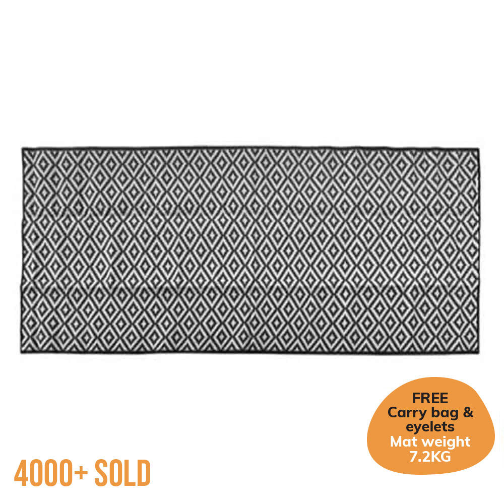 Diamond Mat Set - Black/Grey