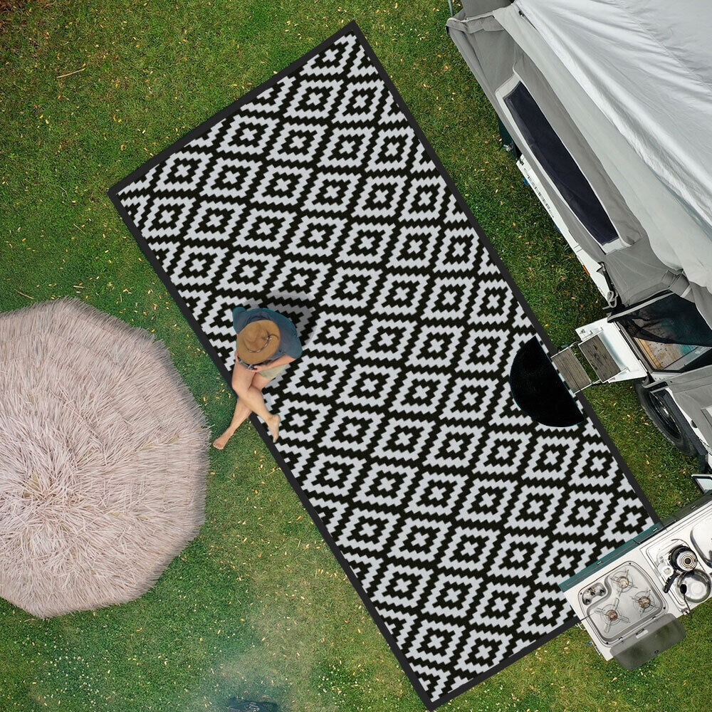 Diamond Mat - Black/Grey