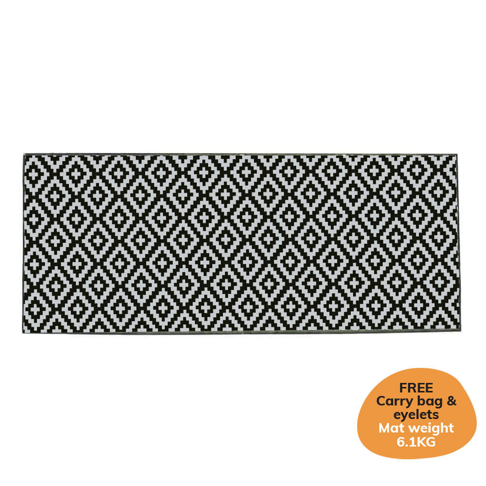 Diamond Mat - Black/Grey