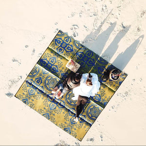 Casablanca Mat 3m x 3m - Blue/Gold
