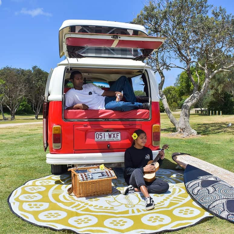 Turtle Season Mat 2.7m - Yellow/White