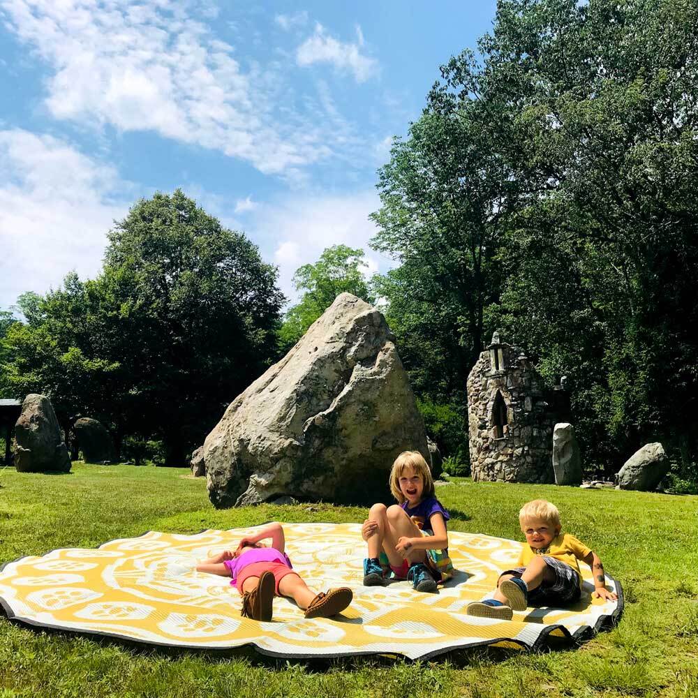 Turtle Season Mat 2.7m - Yellow/White