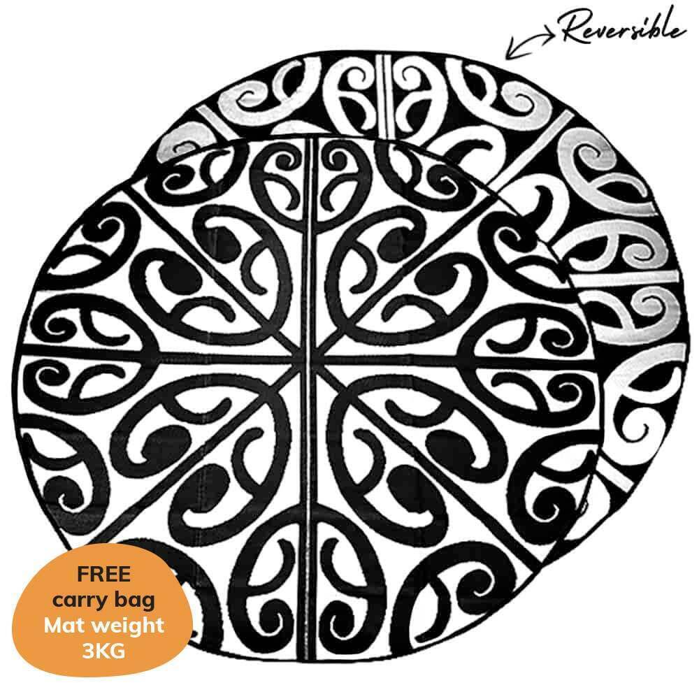 Korero Mat 2.7m - Black/White