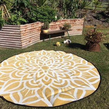 Ancestral Connectedness Mat 2.4m - Orange/White