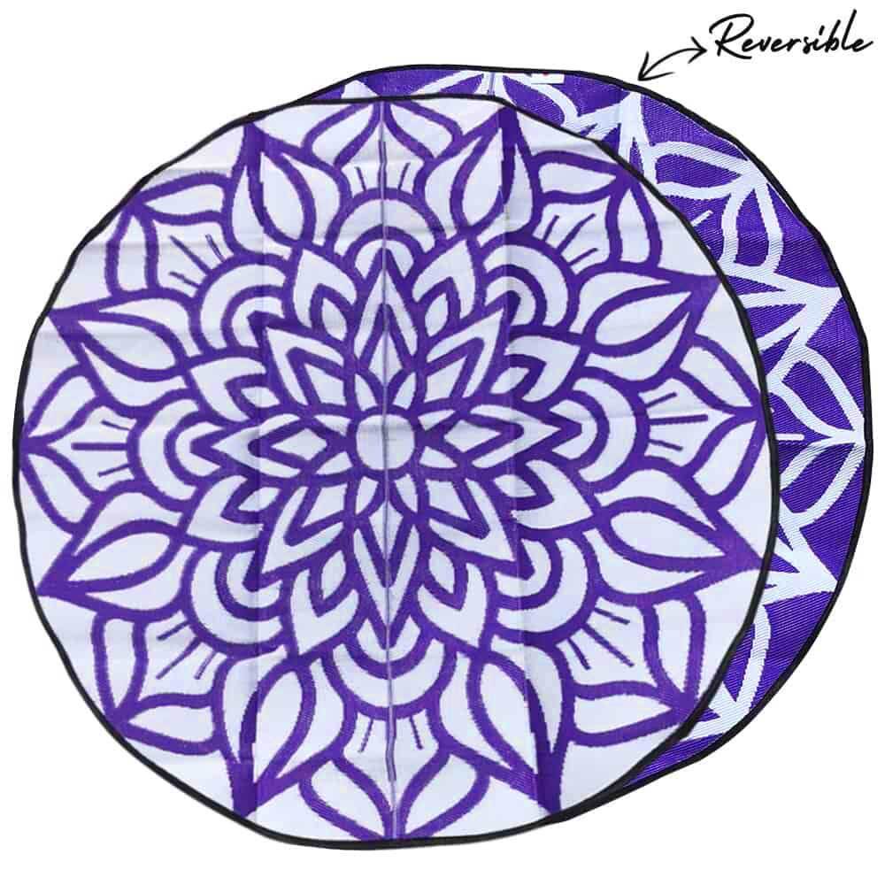Ancestral Connectedness Mat 2.4m - Purple/White