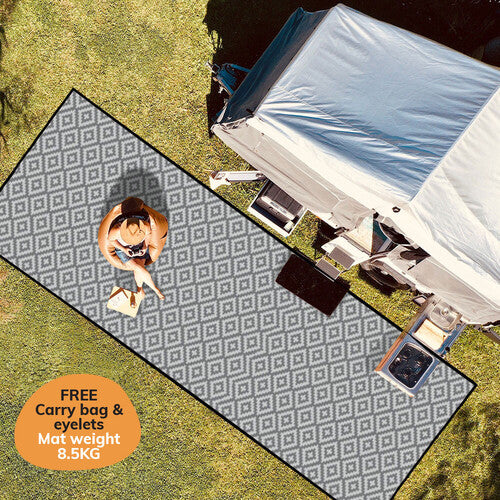 Diamond Mat Set - Black/Grey