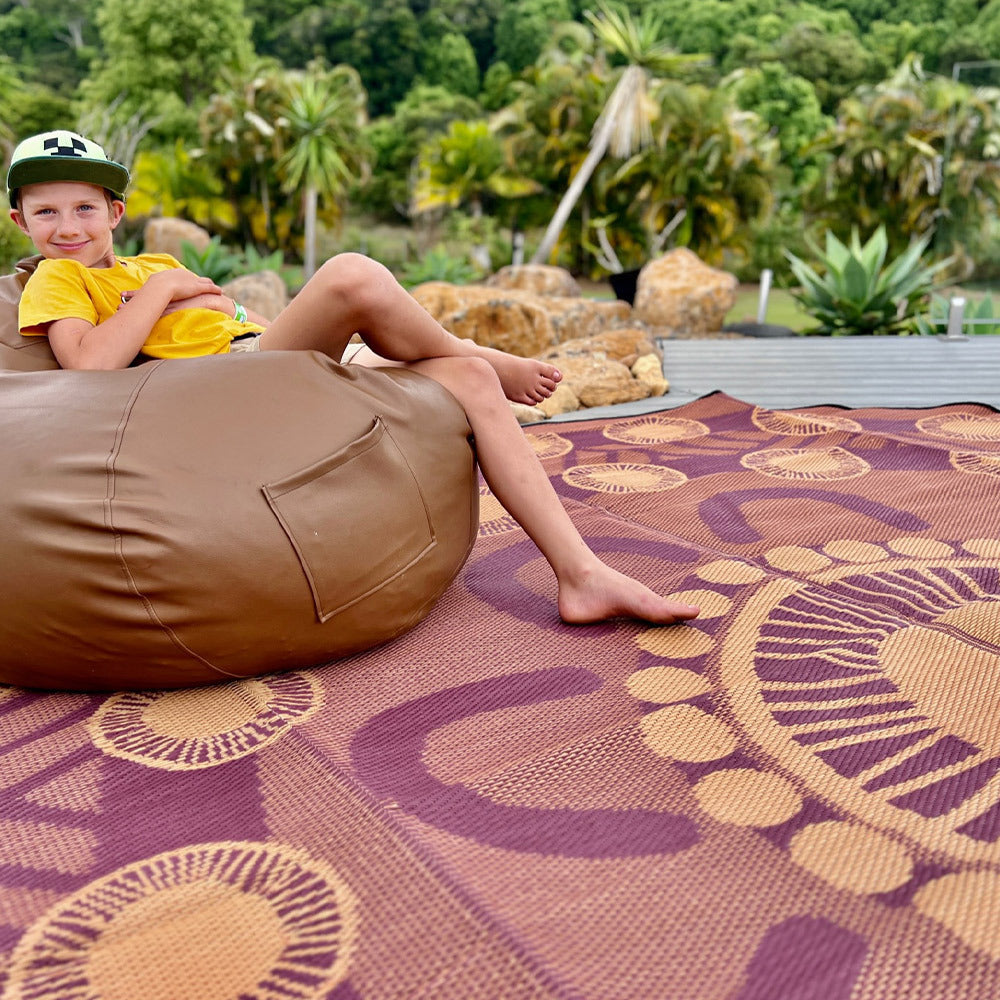 Celebration Mat 3.6m - Plum/Ochre