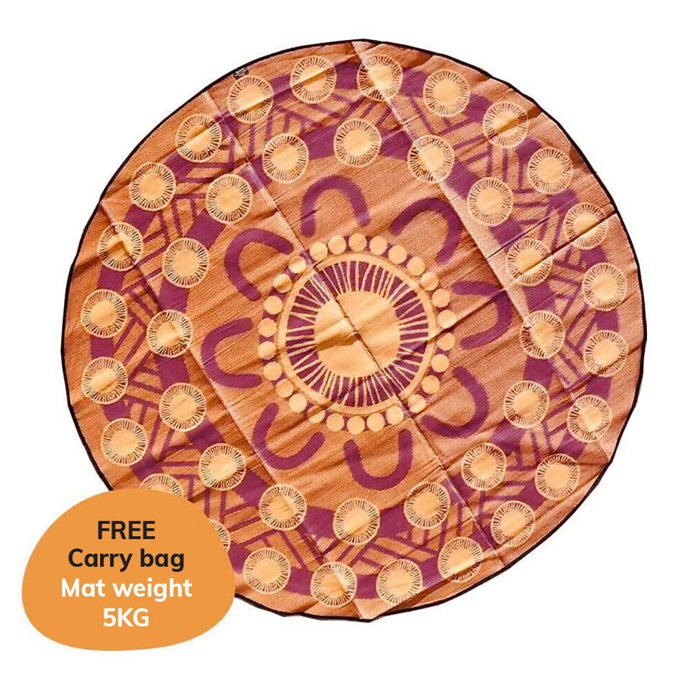 Celebration Mat 3.6m - Plum/Ochre
