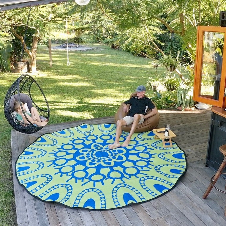 Gather Around Mat 3m - Blue/Lime Green
