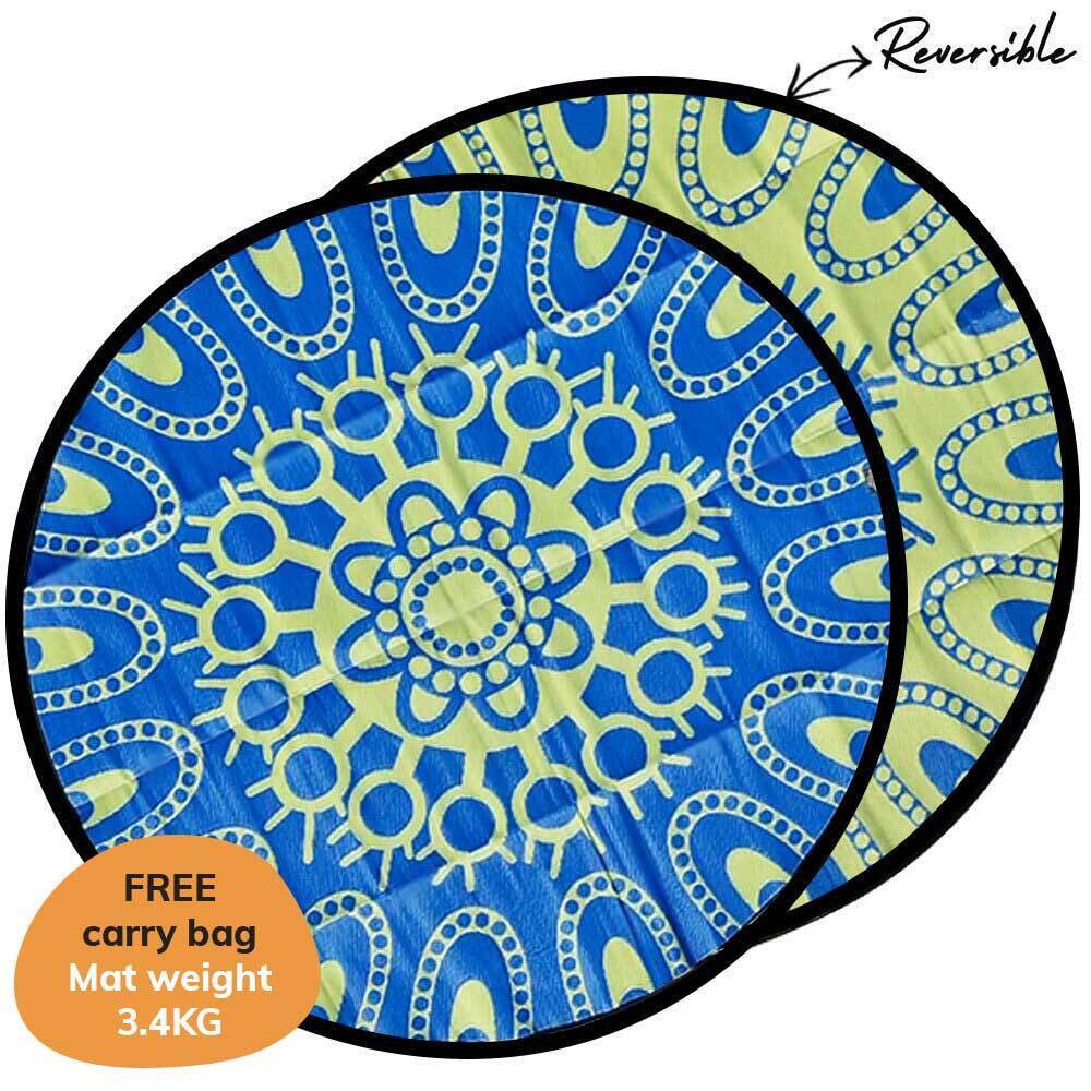 Gather Around Mat 3m - Blue/Lime Green
