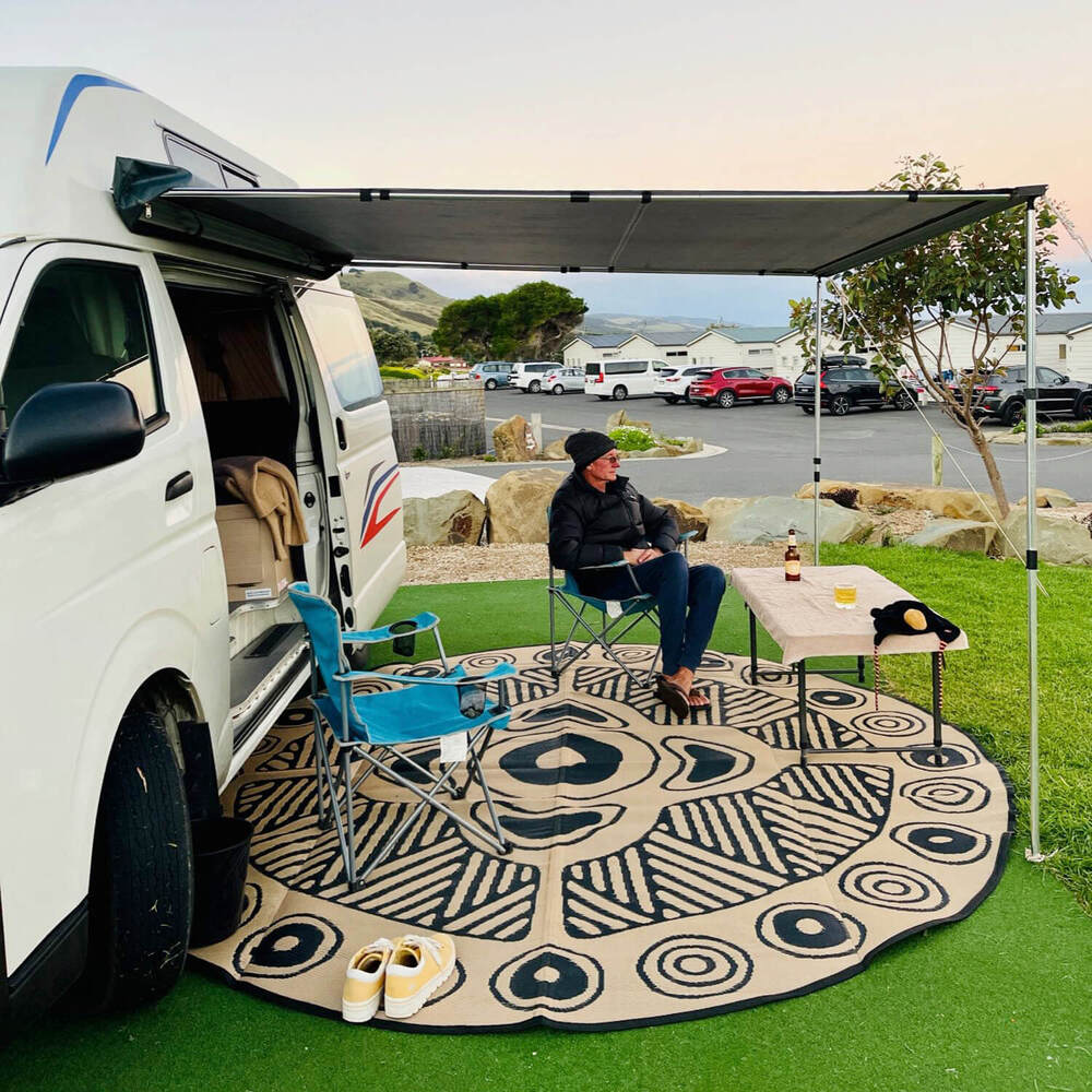 Connecting To Culture Mat 3m - Black/Sand