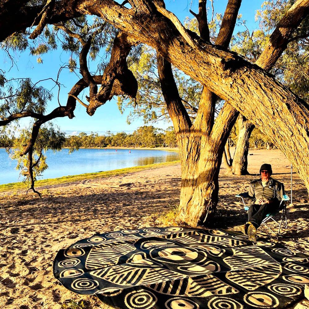 Connecting To Culture Mat 3m - Black/Sand