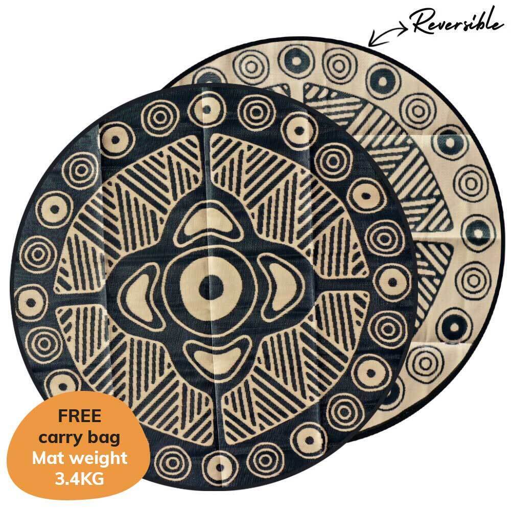 Connecting To Culture Mat 3m - Black/Sand