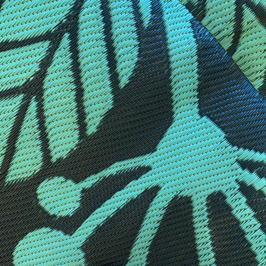 Kiwiana Mat 2.7m - Teal/Navy