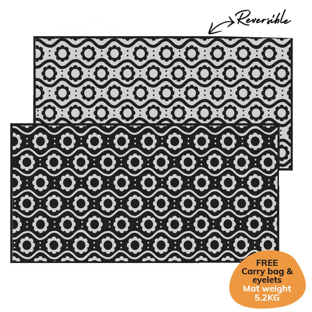 Daisy Duke Mat 4m x 2.4m - Black/Grey