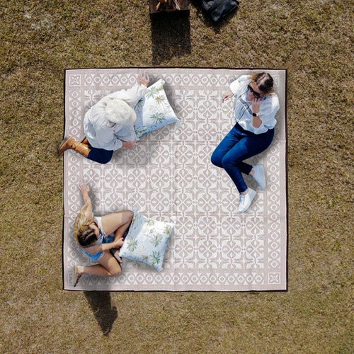 Seedling Mat Set - Fawn/White