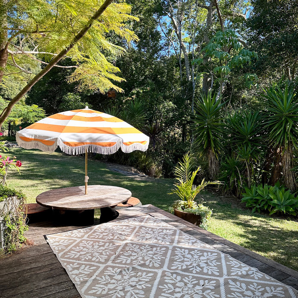 Gumnut Mat 1.5m x 2.4m- Fawn/White