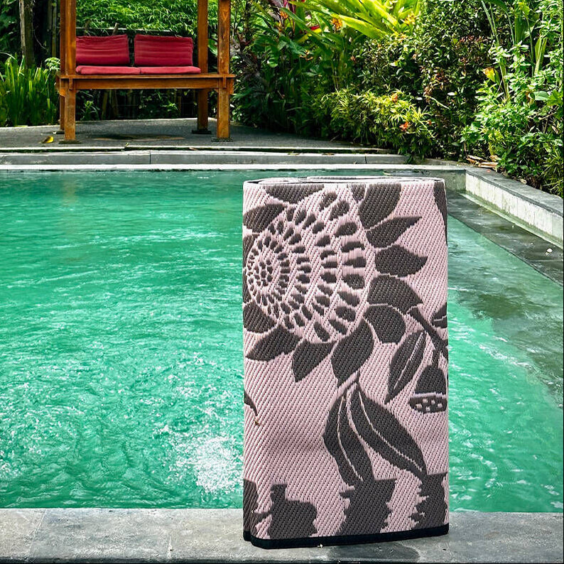 Cockatoo Haven Mat 2.4m x 2.4m - Pink/Brown