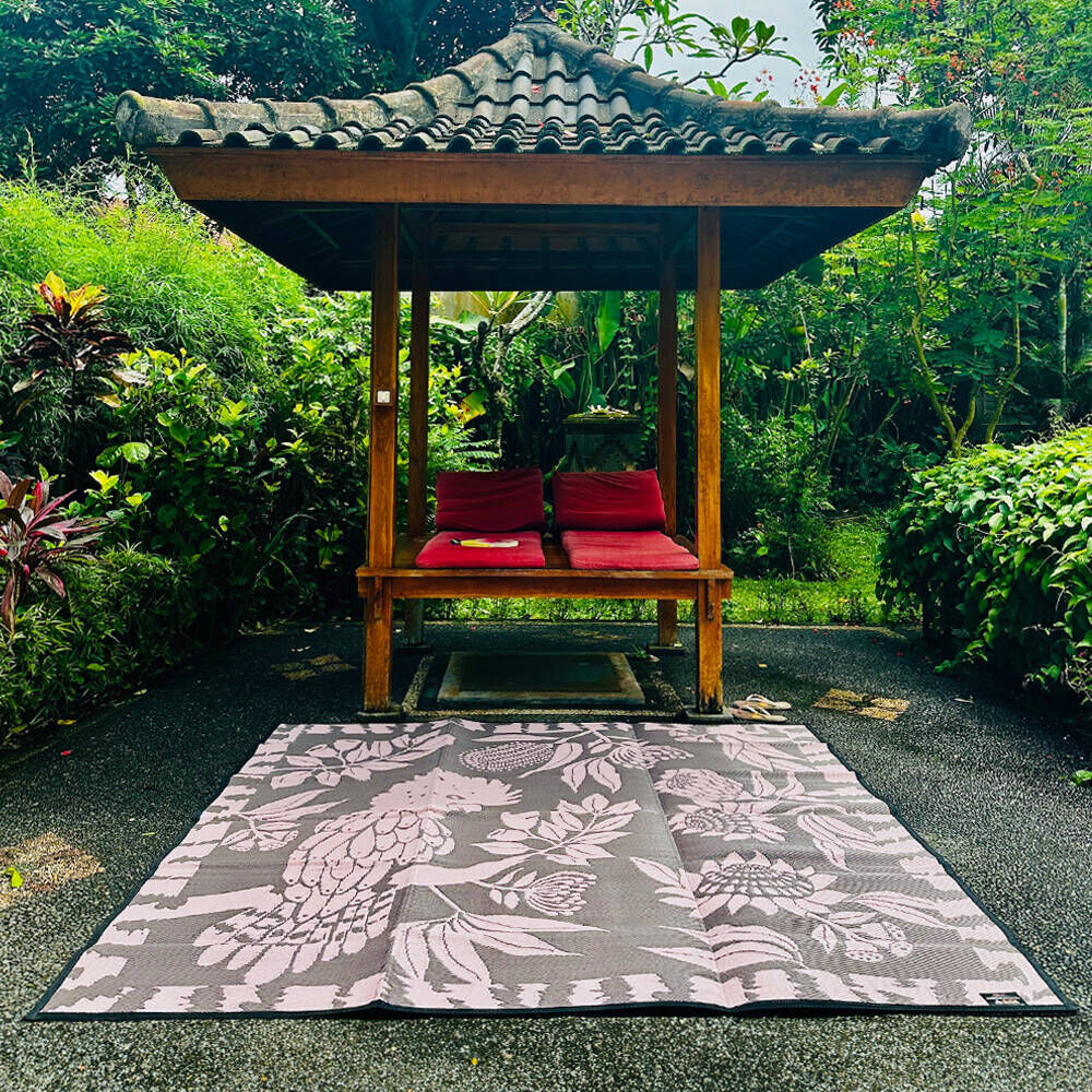 Cockatoo Haven Mat 2.4m x 2.4m - Pink/Brown