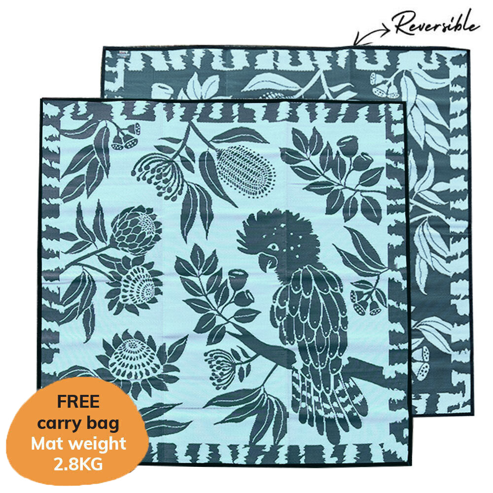 Cockatoo Haven Mat 2.4m x 2.4m - Forest Green