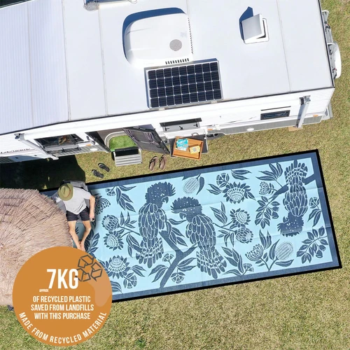 Cockatoo Haven Mat 6m x 2.4m - Blue