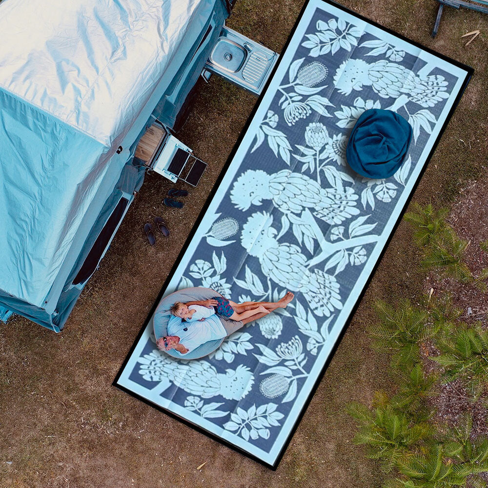 Cockatoo Haven Mat 6m x 2.4m - Blue