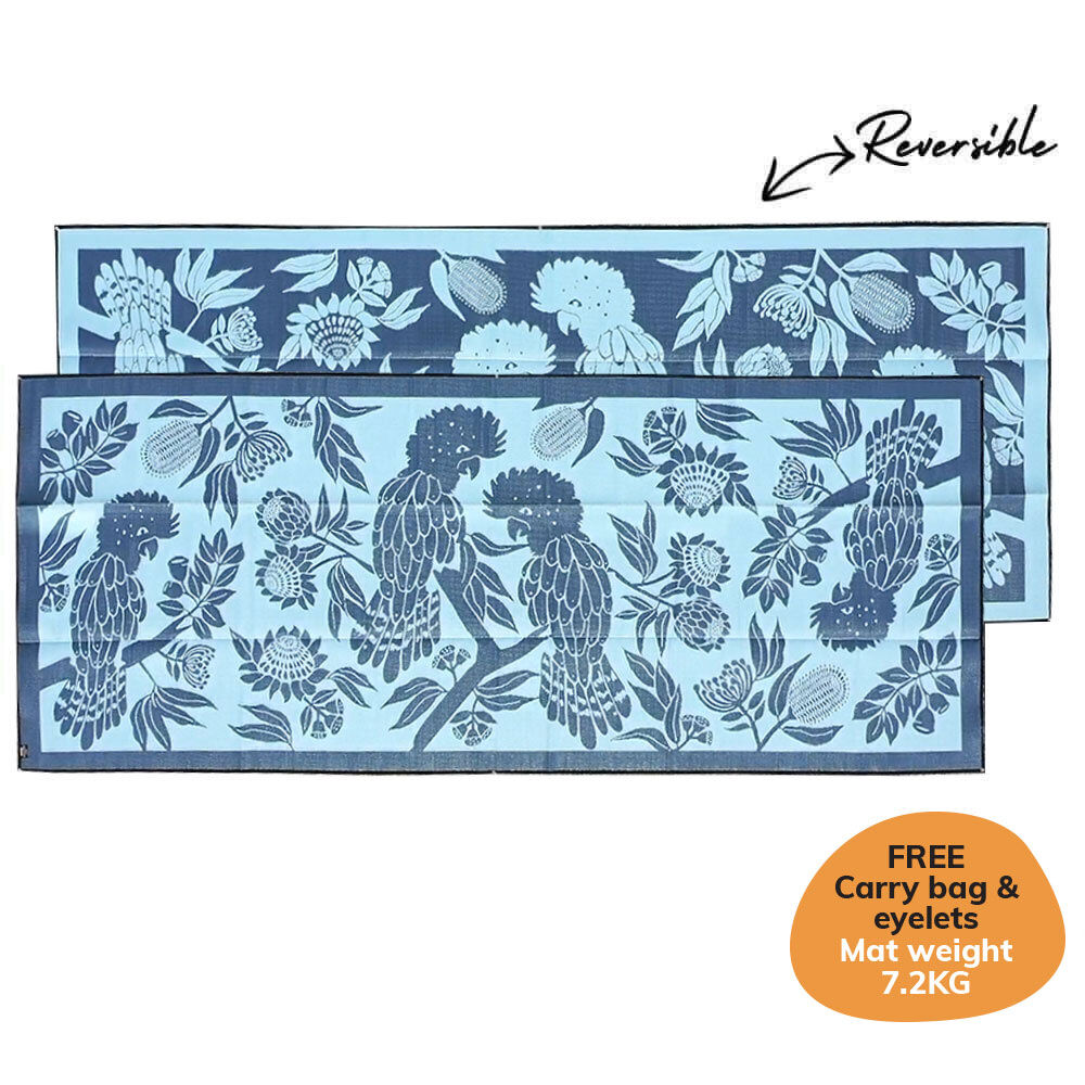 Cockatoo Haven Mat 6m x 2.4m - Blue